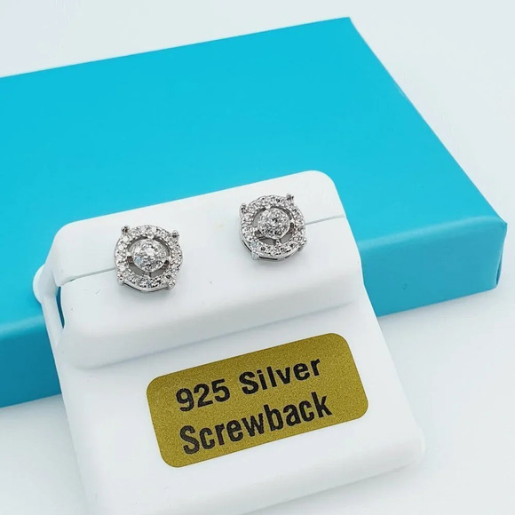 "925 Sterling Silver CZ Beautiful Earrings for Women, 1USPAR4200 - Picture 2 of 11